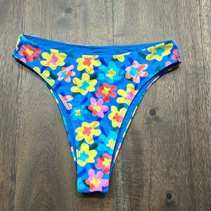 Blackbough Bikini Bottoms Small Blue Floral Retro